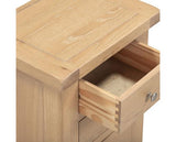 WINDSOR 3 DRAWER BEDSIDE - NATURAL OAK