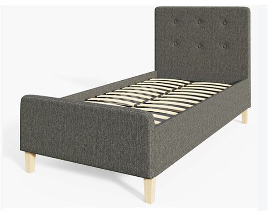 Ashbrook Single Ottoman-Dark Grey