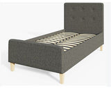 Ashbrook Single Ottoman-Dark Grey