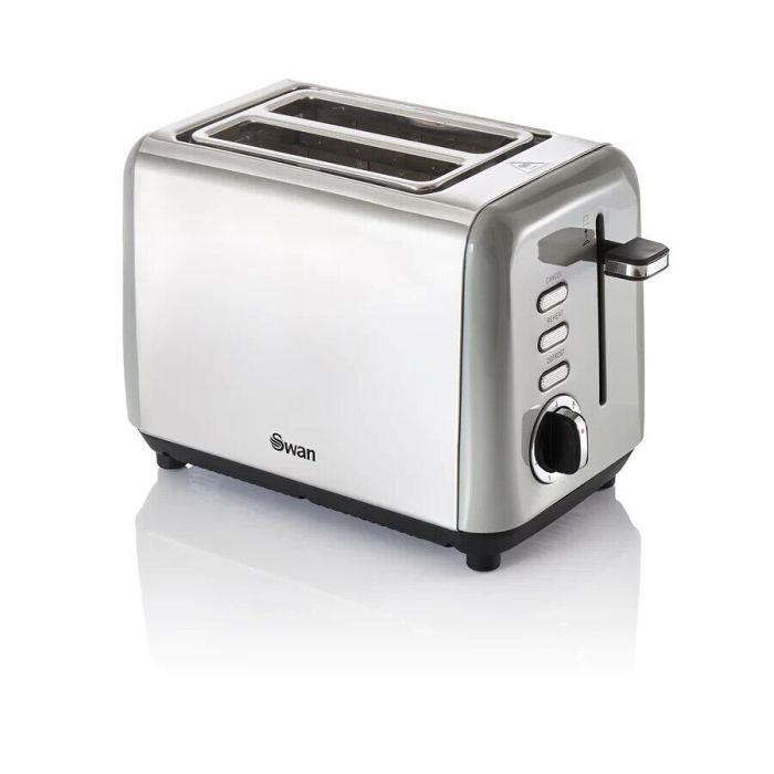 Swan Townhouse 2 Slice Toaster Silver