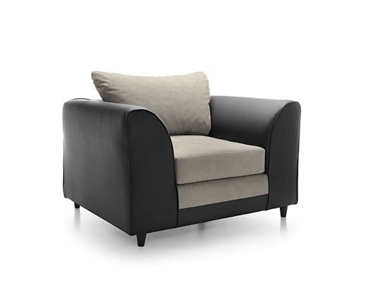 Dan Armchair - Brown & Beige