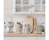 Ariete 1 Litre Retro Style Cordless Jug Kettle -  Cream