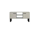 Telv 2 Door Flat Screen TV Unit-Grey