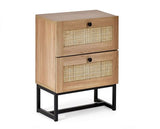 Petra 2 Drawer Bedside - Oak