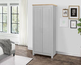 Harper 2 Door Wardrobe-Grey