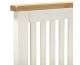 WINDSOR 4'6" LOW END BED - IVORY/OAK