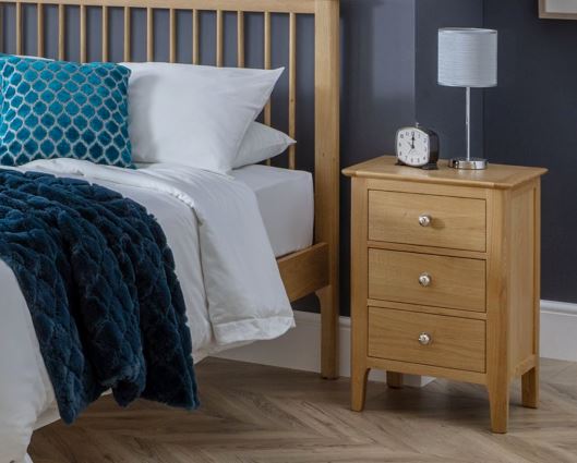 Kingston 3 Drawer Bedside