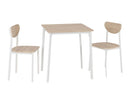 Riley Small Dining Set - White/Light Oak Effect Veneer