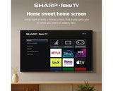 SHARP 1T-C32HD2725KB Roku TV 32" Smart HD Ready HDR LED TV