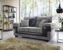 Sofia 2 Seater Sofa - Black & Grey