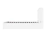 Madrid Wooden Ottoman Double Bed - White