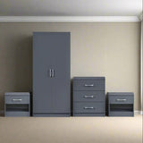 Highbury 4 Piece Bedroom Set - Dark Grey