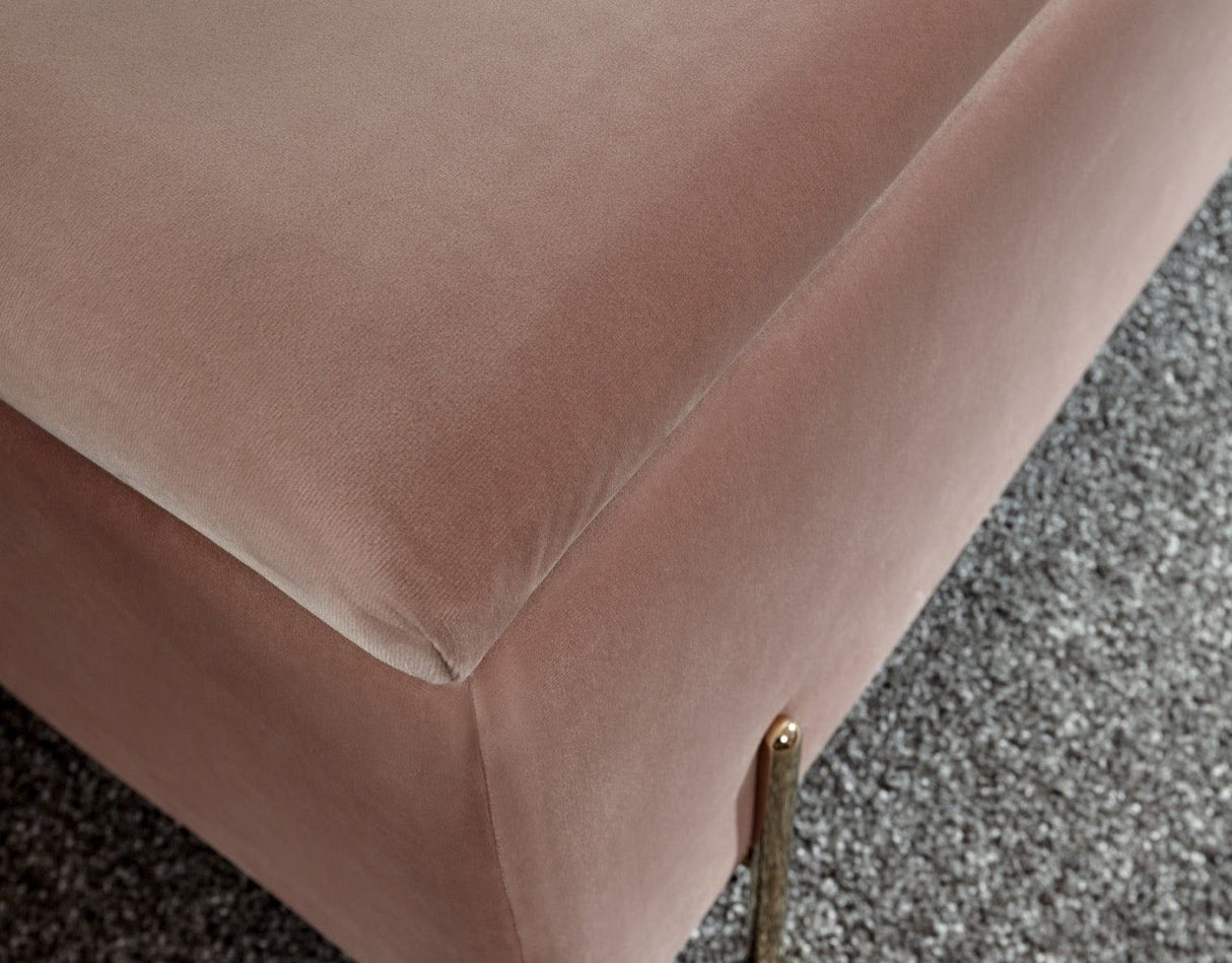 Melta Ottoman Storage Bench- Pink
