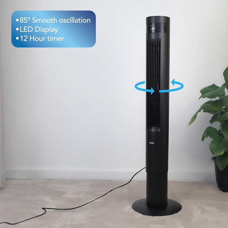 Igenix 43" Digital Tower Fan - Black