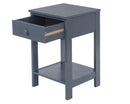 Shaker 1 Drawer Petite Bedside Cabinet-Midnight Blue