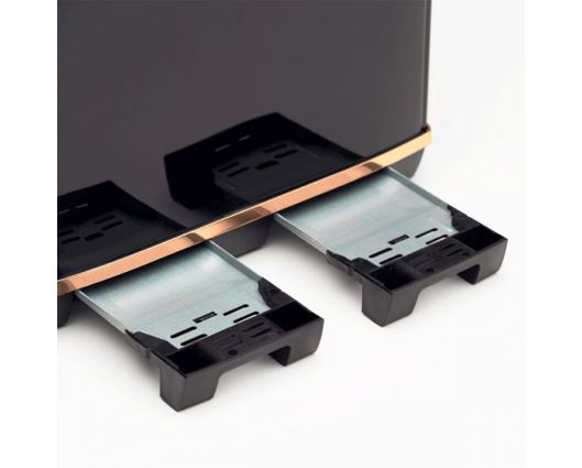Haden Salcombe 4 Slice Toaster Black and Copper
