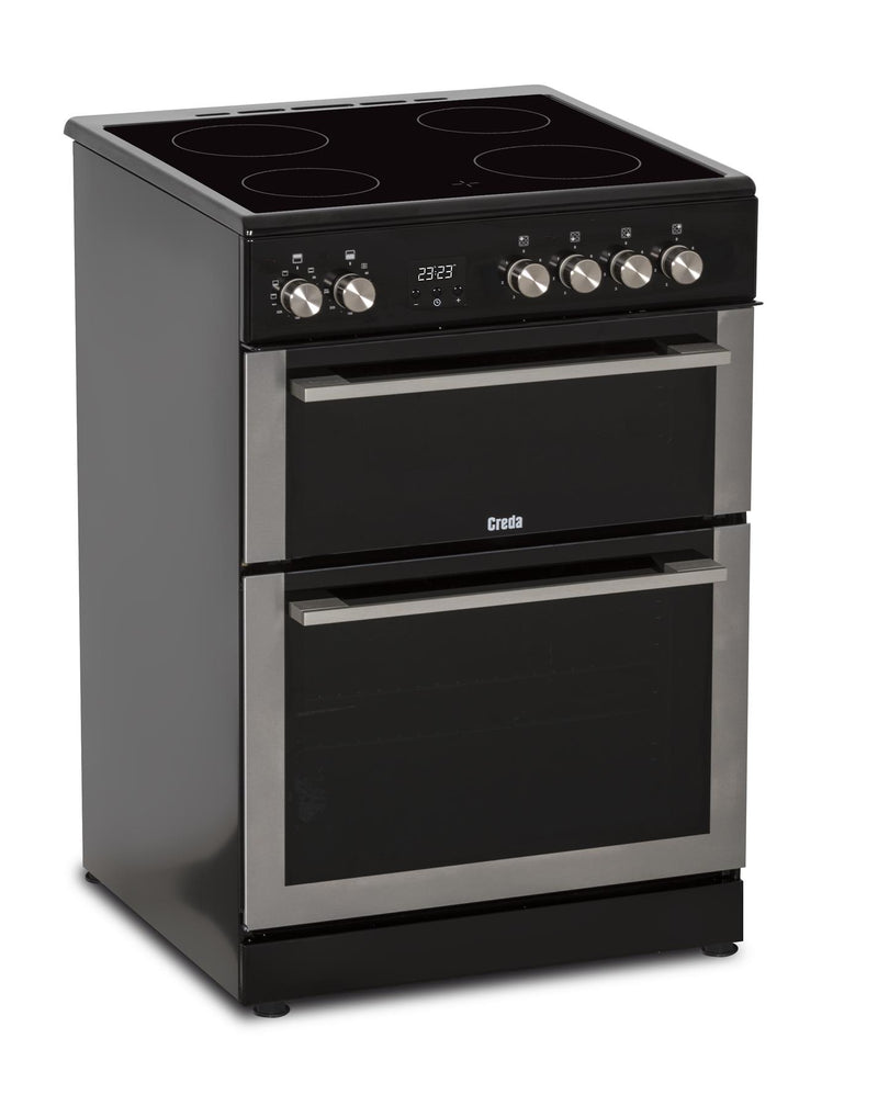 C60CDOX Creda Inox 60cm Ceramic Double