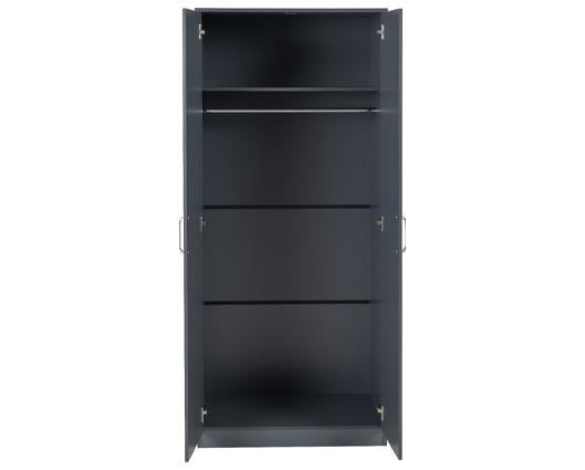 DAKOTA 2 DOOR WARDROBE - DARK GREY
