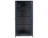 DAKOTA 2 DOOR WARDROBE - DARK GREY