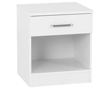 DAKOTA 1 DRAWER BEDSIDE - WHITE