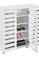 Euston 3 Door Shoe Cabinet - White