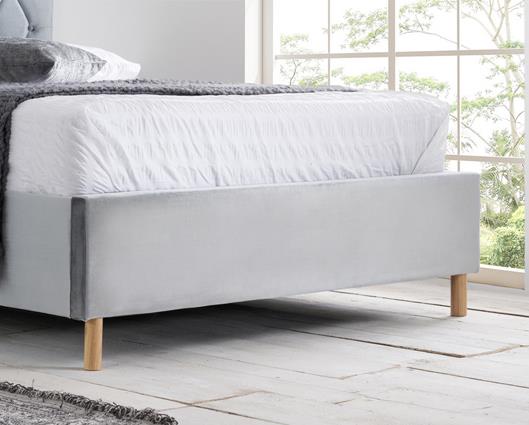 Luxton Double Ottoman Bed-Grey