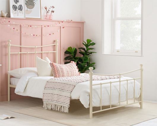 Emily Single Bed - Cream