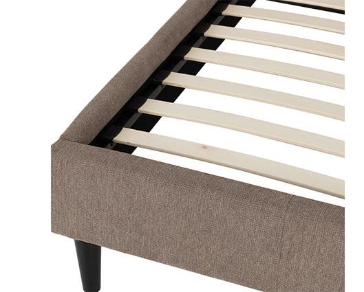 VERONA 5' BED - BROWN FABRIC