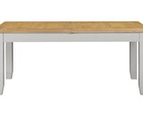 WINDSOR LARGE EXTENDING DINING TABLE - PEBBLE GREY/OAK