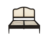 Leonie Rattan Double Bed - Black