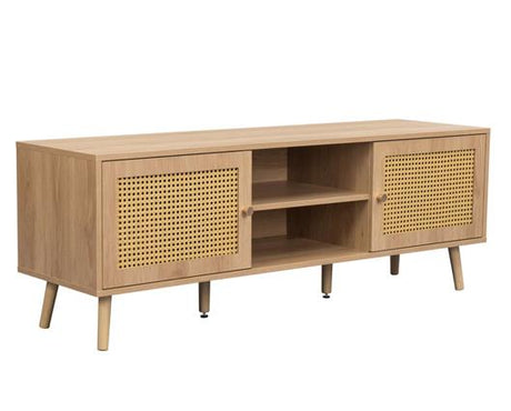 Croxley Rattan Large TV Unit - Oak