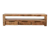 Surrey Solid Wood Large TV Cabinet With 3 Drawers