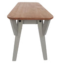 Corona Grey 120cm kitchen table & 2 bench set