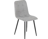 FENTON DINING CHAIR (X2 PER BOX) - LIGHT GREY FABRIC