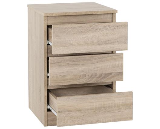 MALVERN 3 DOOR WARDROBE BEDROOM SET - SONOMA OAK EFFECT
