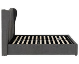 VERONA 4'6" OTTOMAN BED - GREY FABRIC