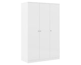 DENVER 3 DOOR WARDROBE - WHITE GLOSS