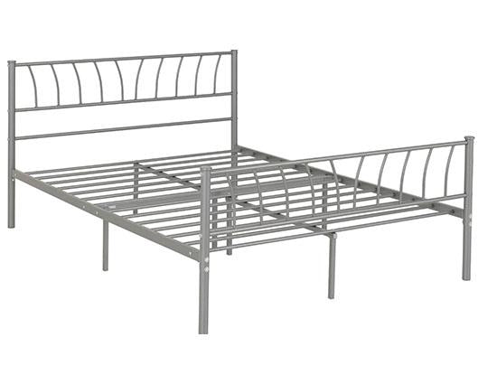 HARLOW 4'6" BED - SILVER