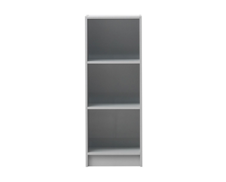 Traditional Medium Narrow Bookcase-Grey