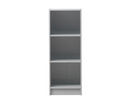 Traditional Medium Narrow Bookcase-Grey