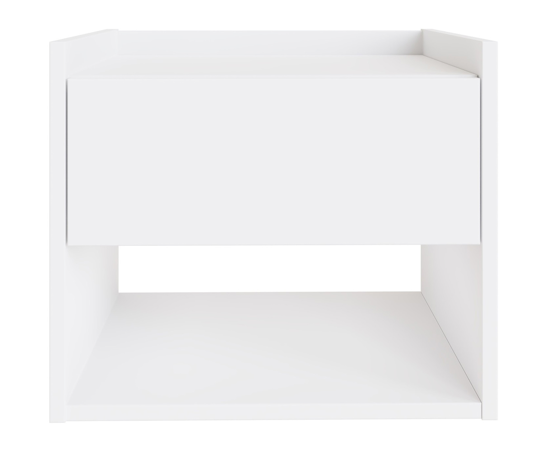 Harrison Wall Mounted Bedside Tables (Pair)- White