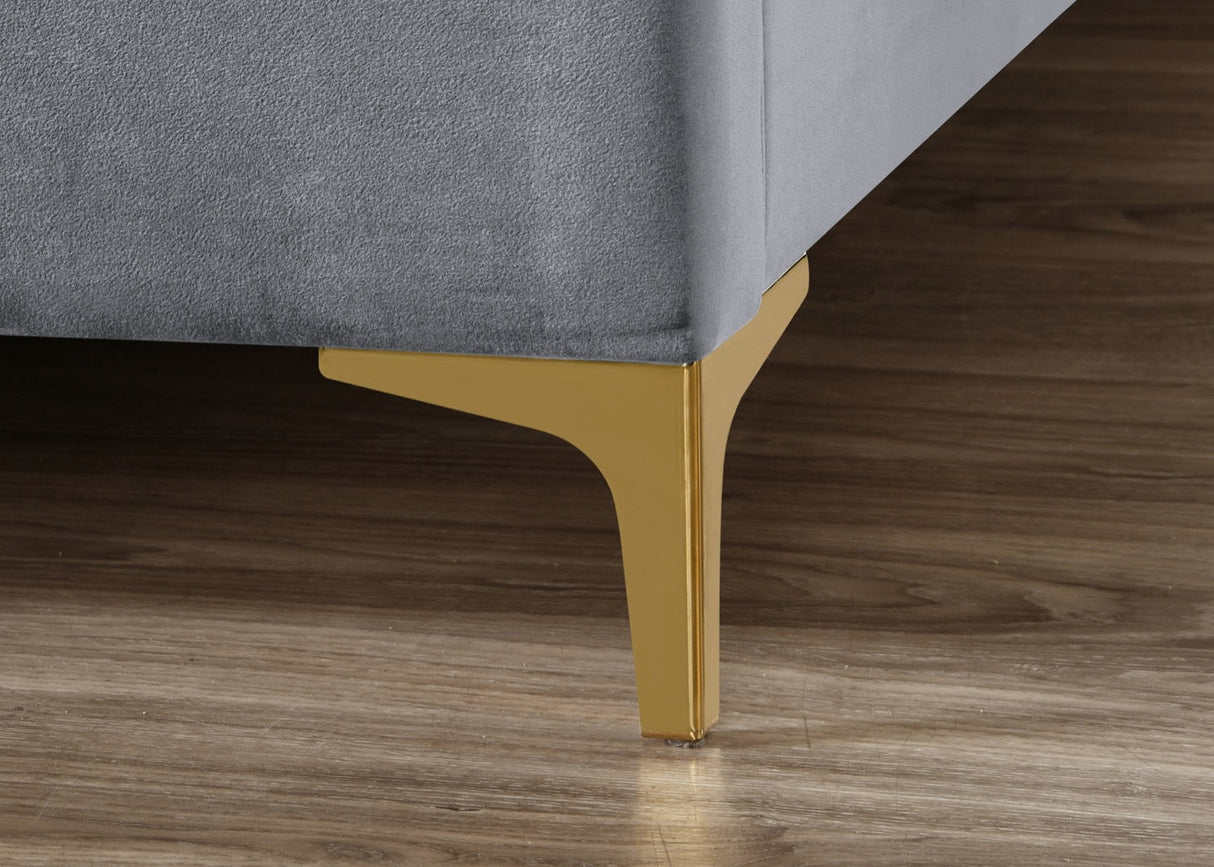 Cora King Size Bed - Grey