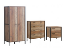 Horton 3 Piece Bedroom Set 2 Door Wardrobe