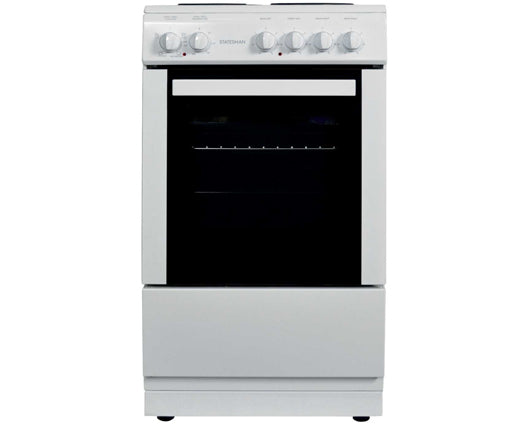 Statesman DELTA50W 50cm Single Cavity Electric Cooker White