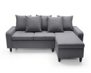 Noah Right Hand Facing Corner Sofa - Dark Grey
