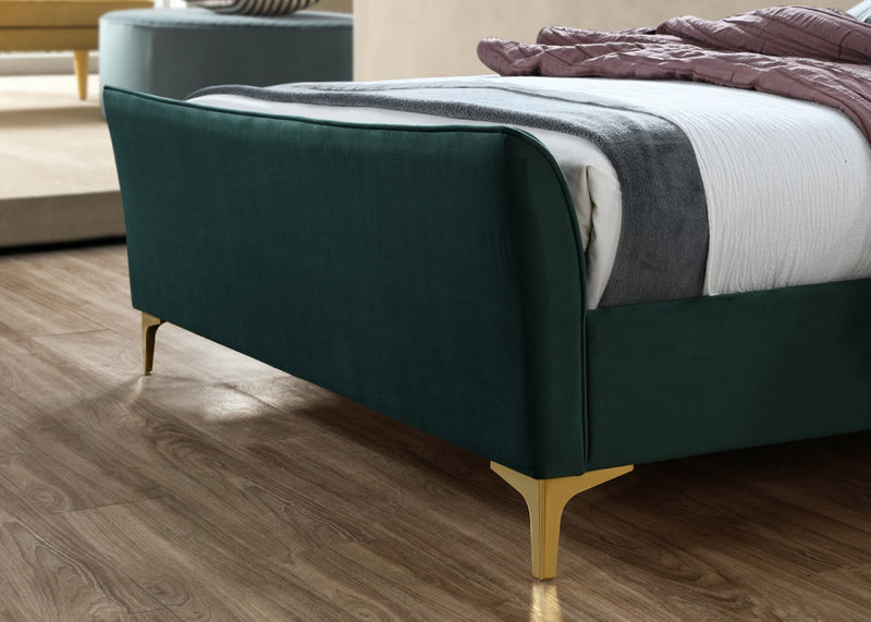 Cora King Size Bed - Green