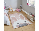 Bunny Rabbit  Kids Rug - Pink - 120cm x 170cm