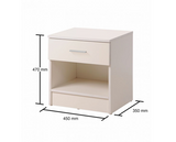 Original Nightstand with 1 Drawer-White