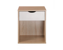 Atrix Nightstand with 1 Drawer-White