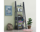 Ladder Bookcase-Dark Grey